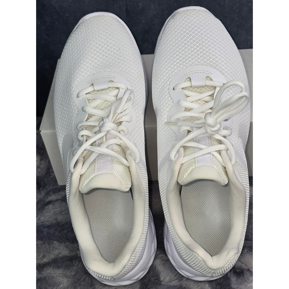 Nike Revolution 6 Next Nature White Running Shoes Mens Size‎ 9 DC3728-102 - Picture 4 of 7